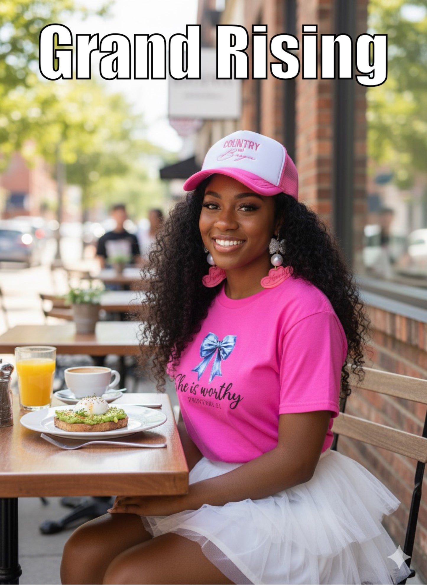 Pink Country and Bougie Trucker Hat
