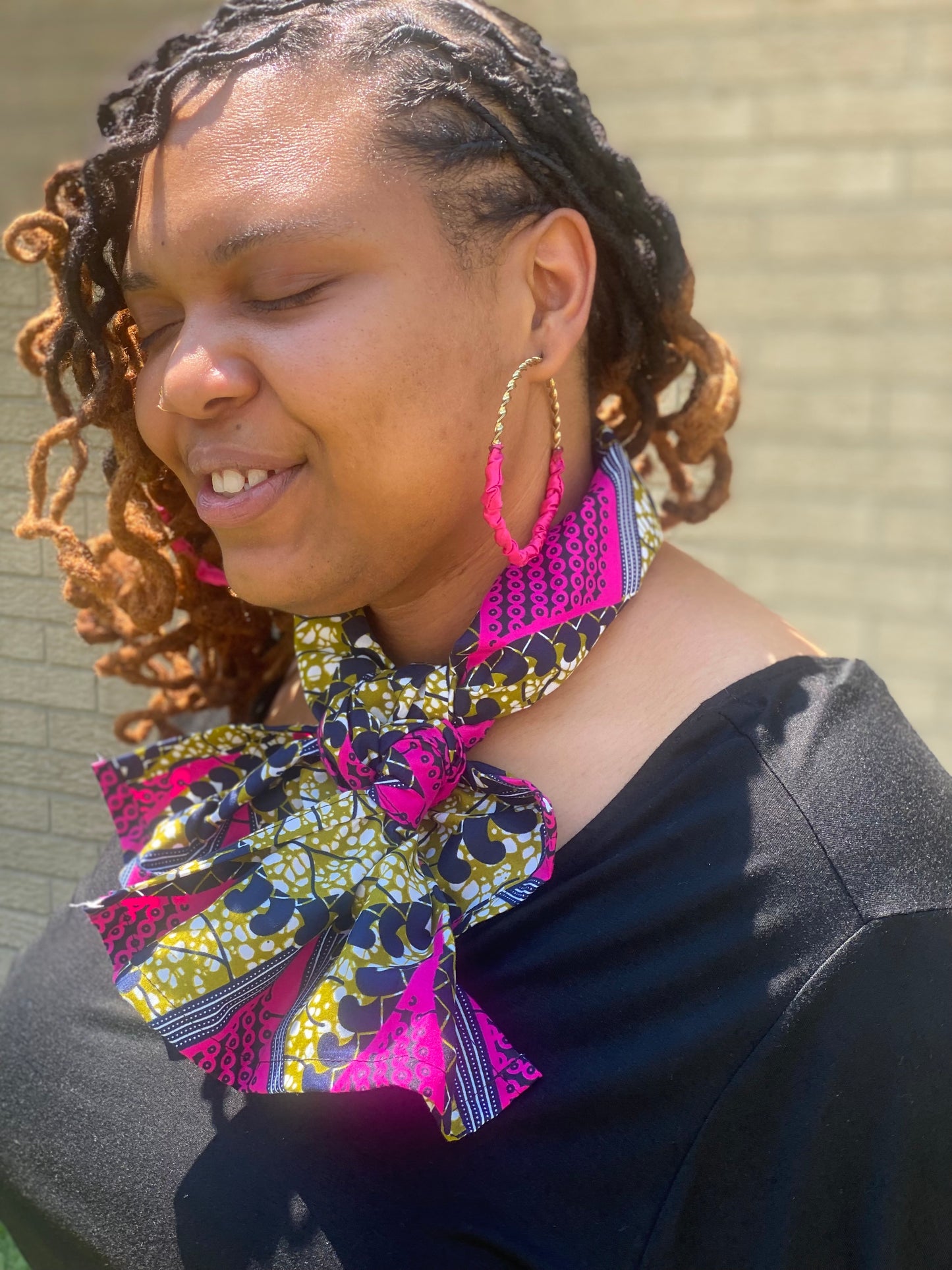 Fuchsia Tribal Full Skirt