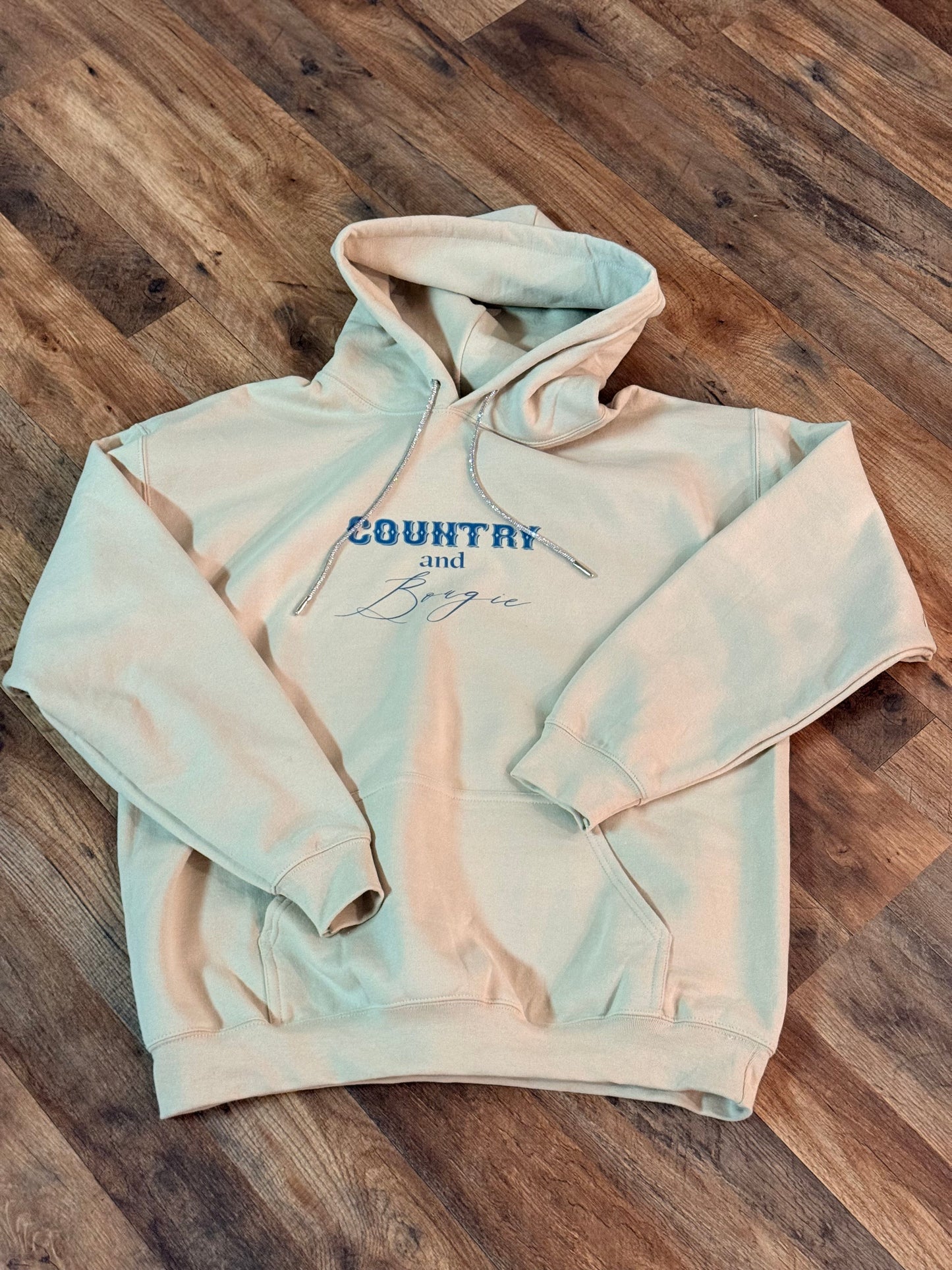 Tan/Turquoise Country and Bougie Hoodie