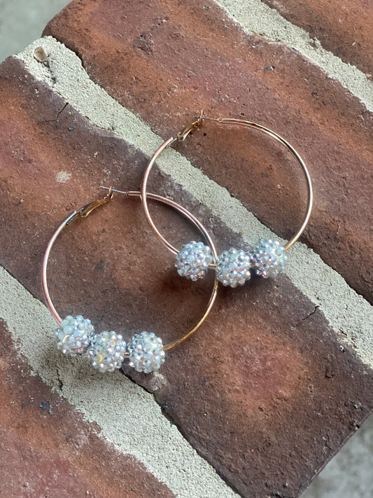 3 of Silver Lining Hoops