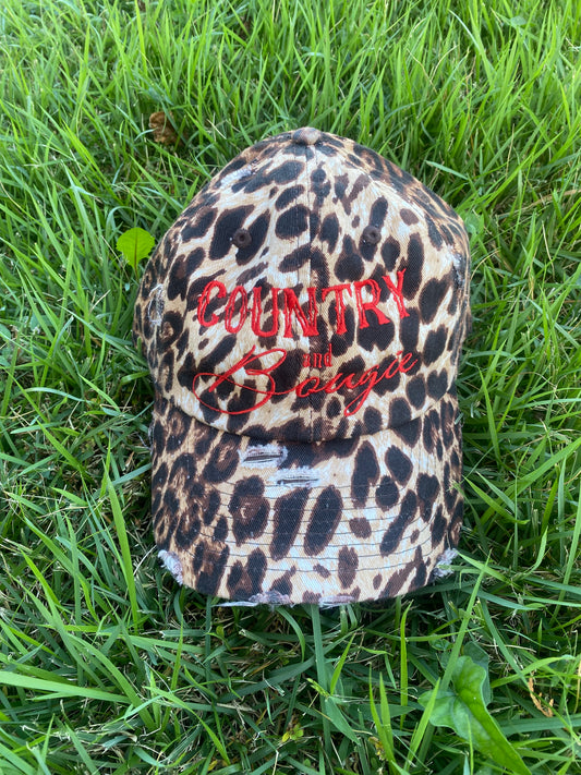 Leopard Distressed Country and Bougie Hat
