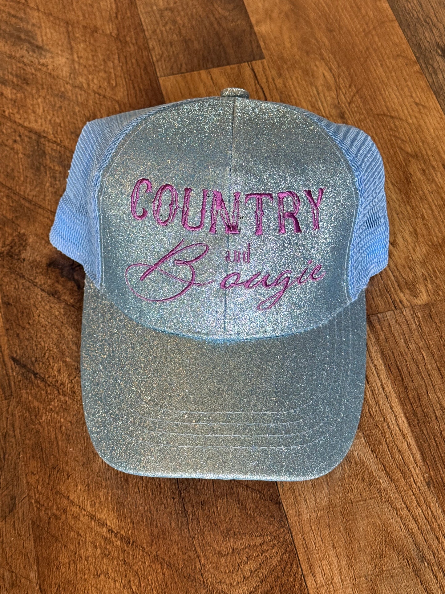 Country and Bougie Glitter Trucker Hat