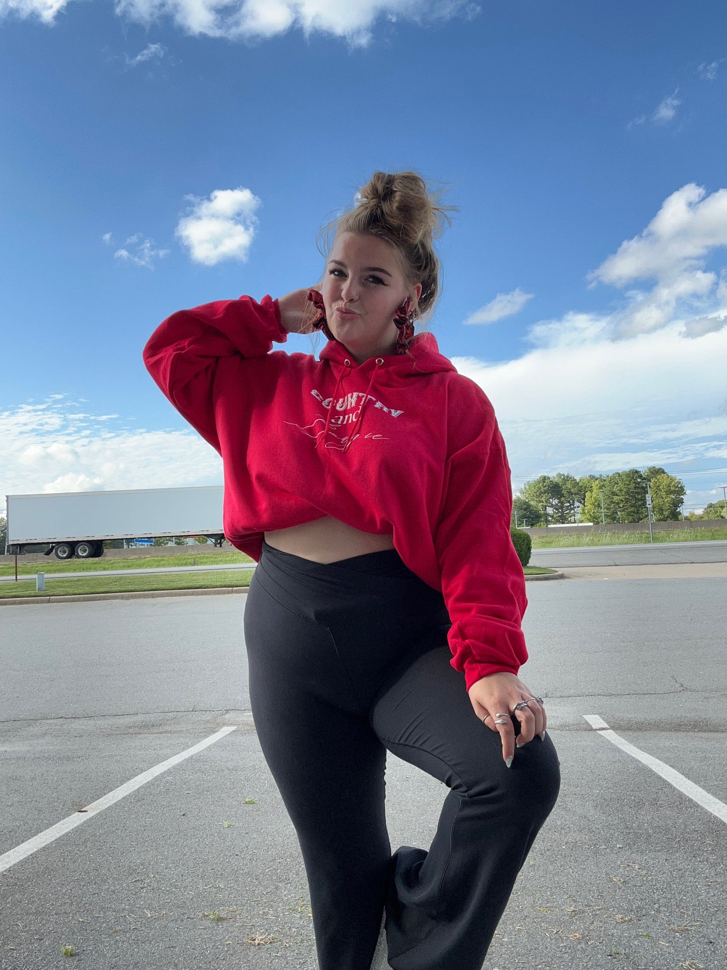 Red/White Country and Bougie Hoodie