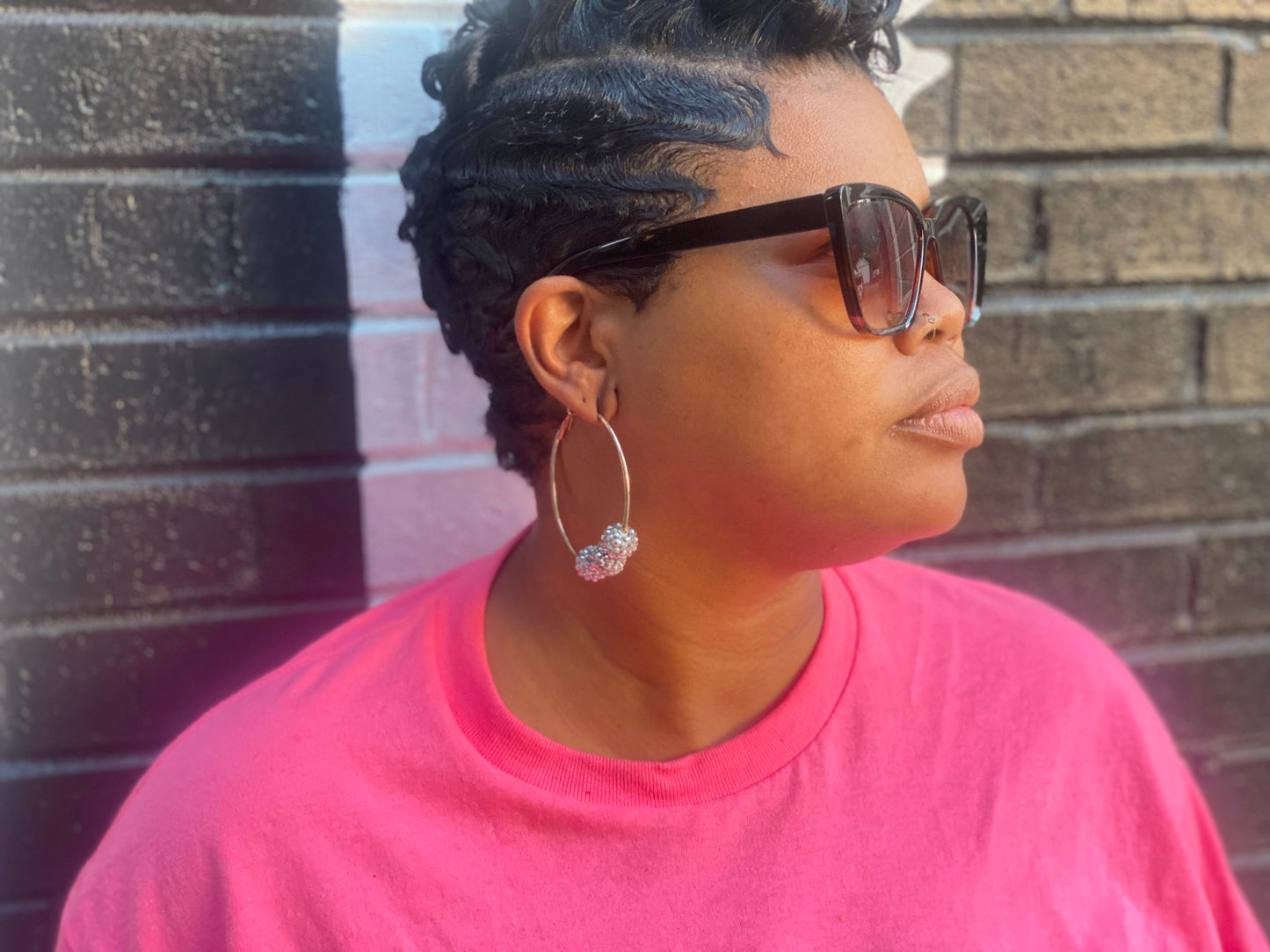 3 of Silver Lining Hoops