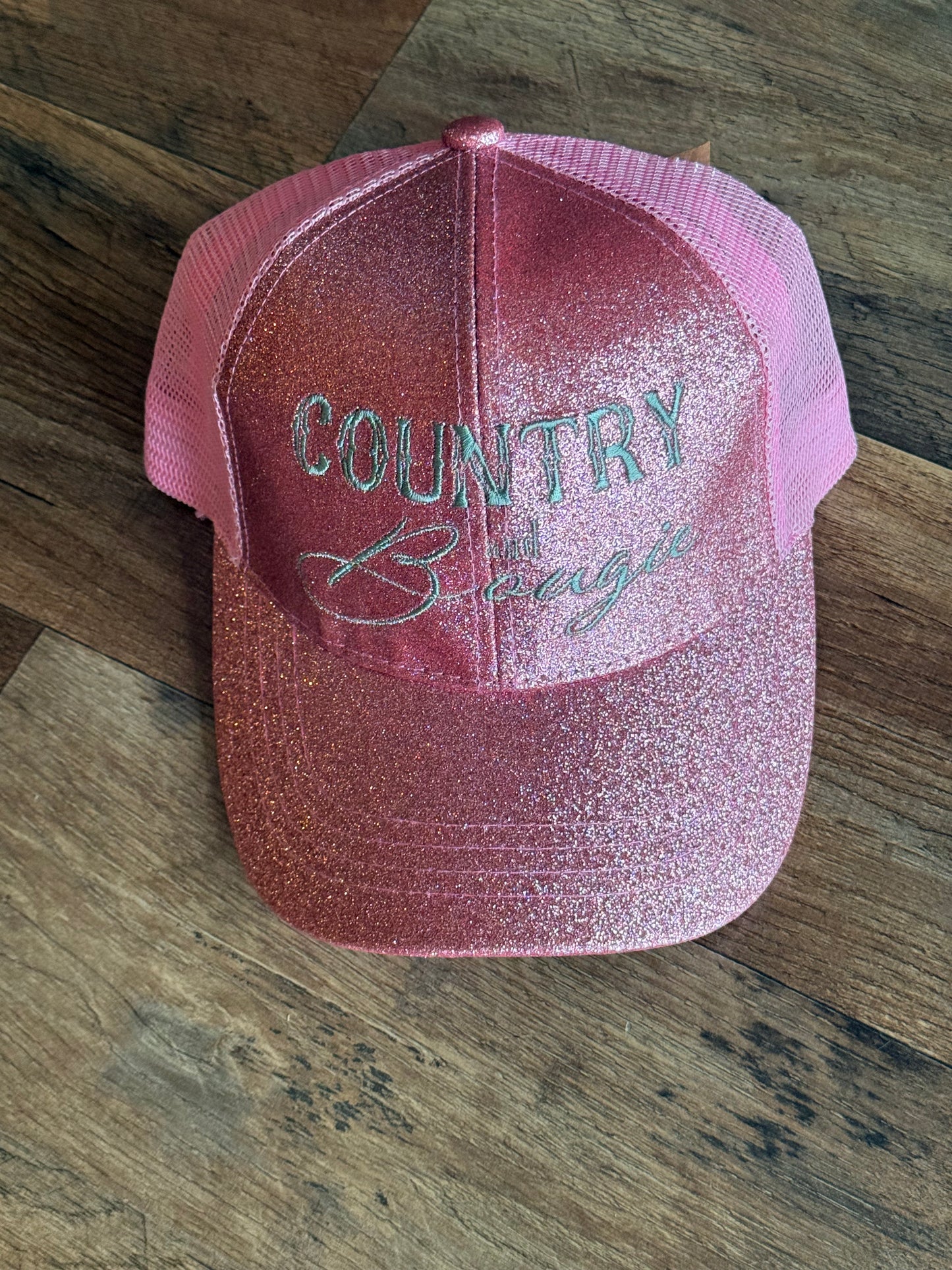 Country and Bougie Glitter Trucker Hat