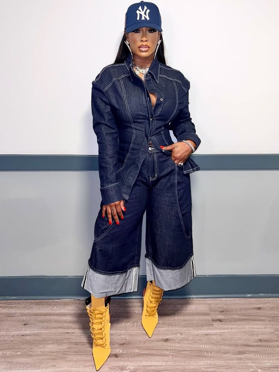 Denim Distressed Country and Bougie hat