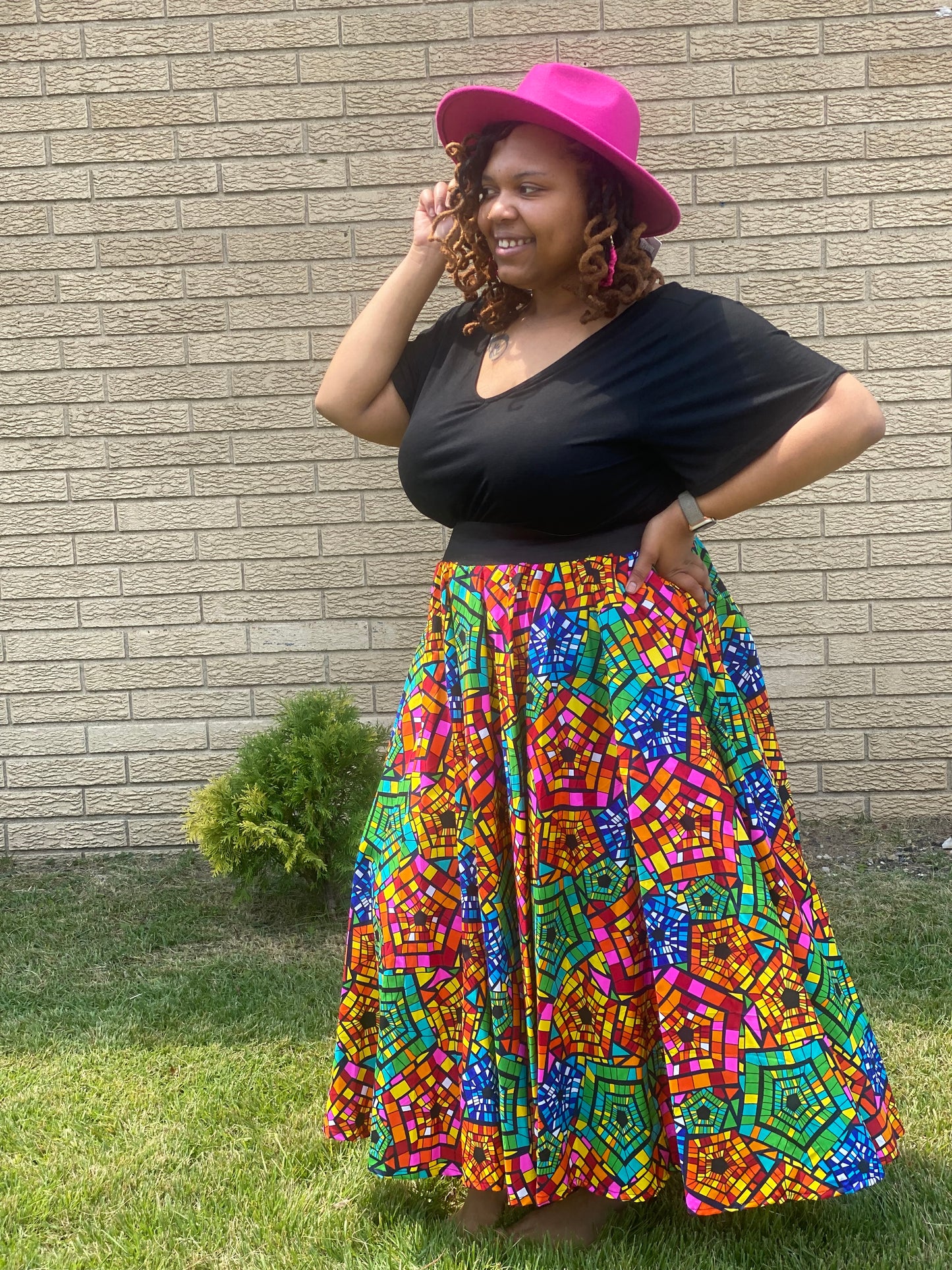 Stain Glass Tribal Full Skirt