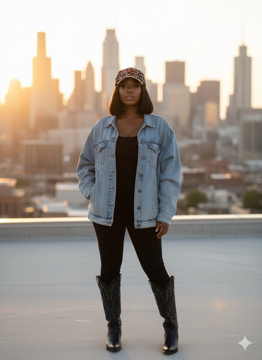 Leopard Distressed Country and Bougie Hat