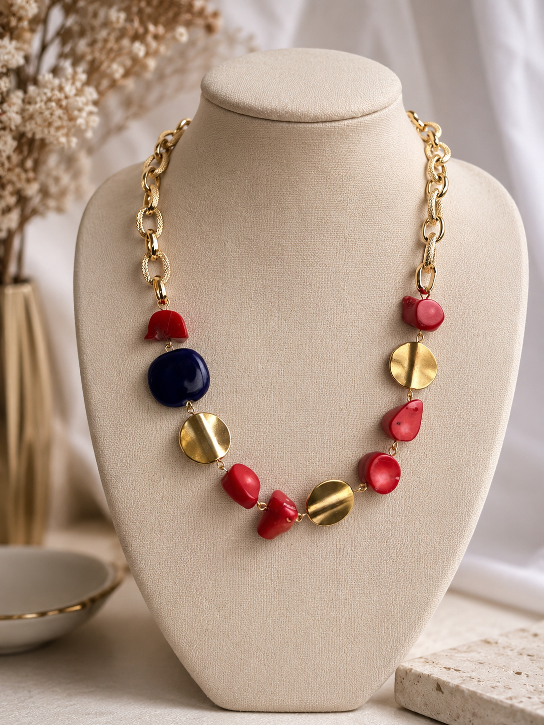 The Crimson Cosmos Necklace