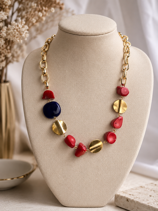 The Crimson Cosmos Necklace